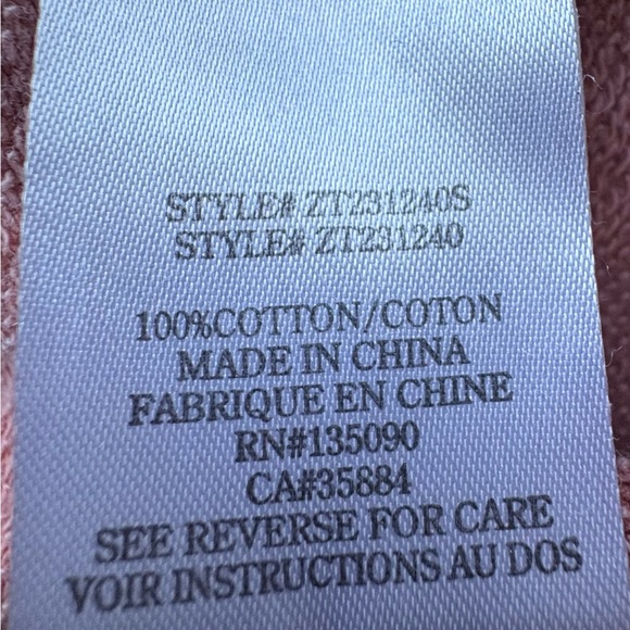 Z Supply VINTAGE Distressed Salmon Color Crew Neck Dropped Shoulder Sweatshirt - Picture 11 of 11